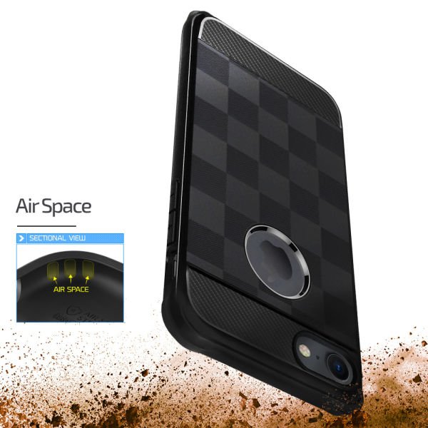 Buff iPhone 7 ile Uyumlu Black Armor Kılıf