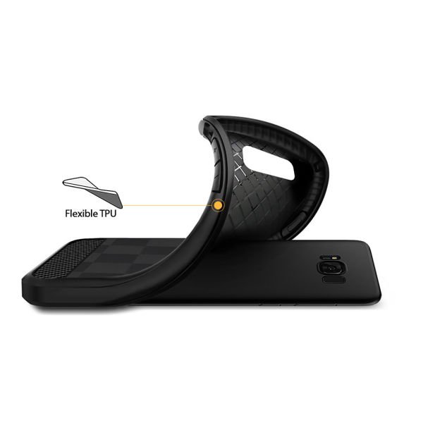 Buff Galaxy S8 Plus ile Uyumlu Black Armor Kılıf