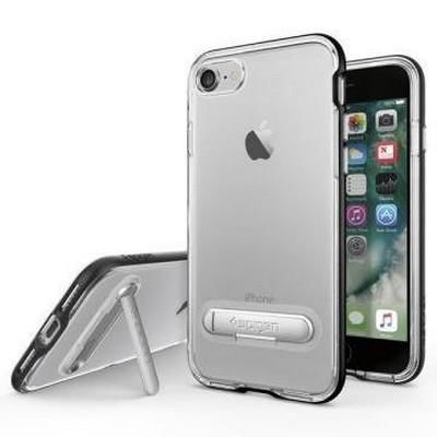 Spigen iPhone 7/8 ile Uyumlu Kılıf Crystal Hybrid Black