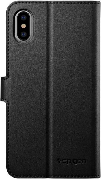Spigen iPhone XS/X ile Uyumlu Kılıf Wallet S Cüzdan Black