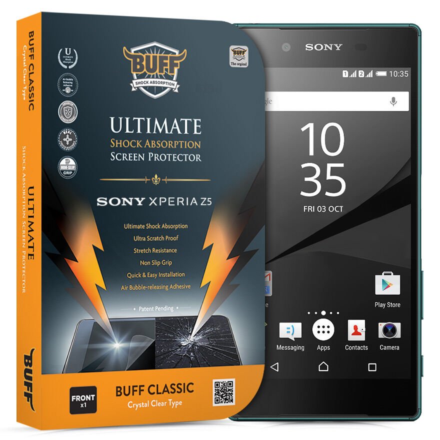 Buff Xperia Z5 ile Uyumlu Darbe Emici Ekran Koruyucu Film
