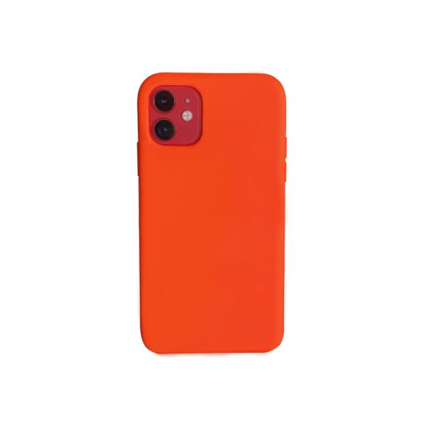iPhone 11 ile Uyumlu Cappy Silikon Kılıf Turuncu