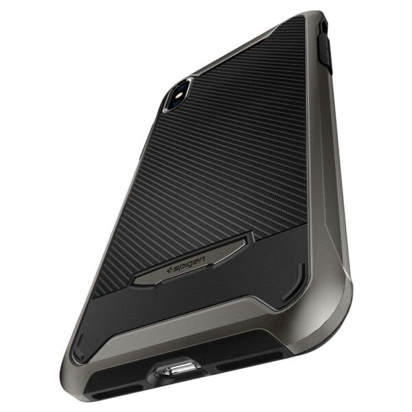 Spigen iPhone XS/X ile Uyumlu Kılıf Hybrid NX Gunmetal