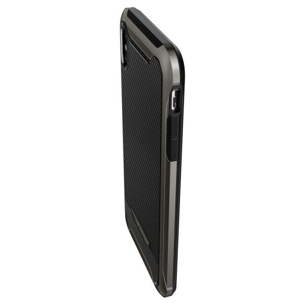 Spigen iPhone XS/X ile Uyumlu Kılıf Hybrid NX Gunmetal