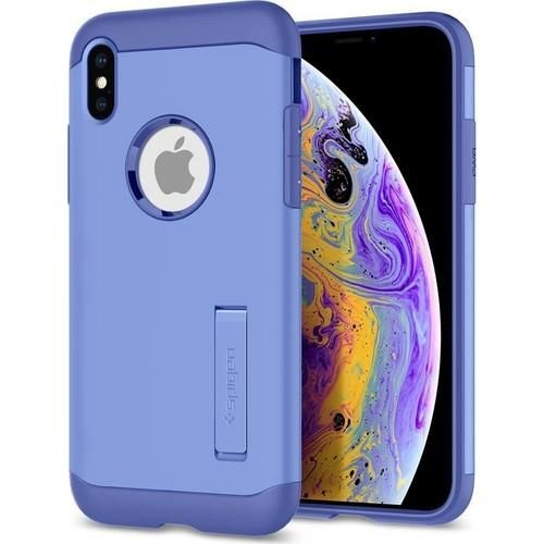 Spigen iPhone XS / iPhone X ile Uyumlu Kılıf Slim Armor Violet