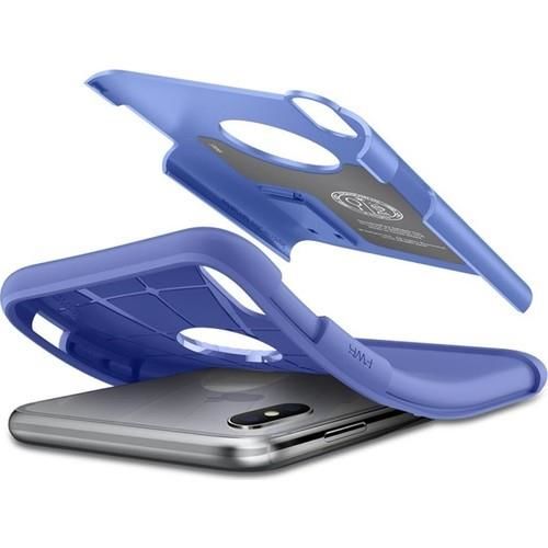 Spigen iPhone XS / iPhone X ile Uyumlu Kılıf Slim Armor Violet
