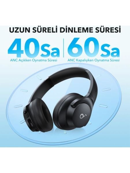 Anker Soundcore Q21i NC Kulak Üstü Bluetooth Kulaklık - Siyah