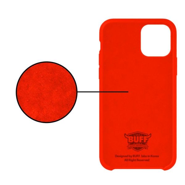 Buff iPhone 11 Pro Max ile Uyumlu Rubber Fit Kılıf Neon Orange