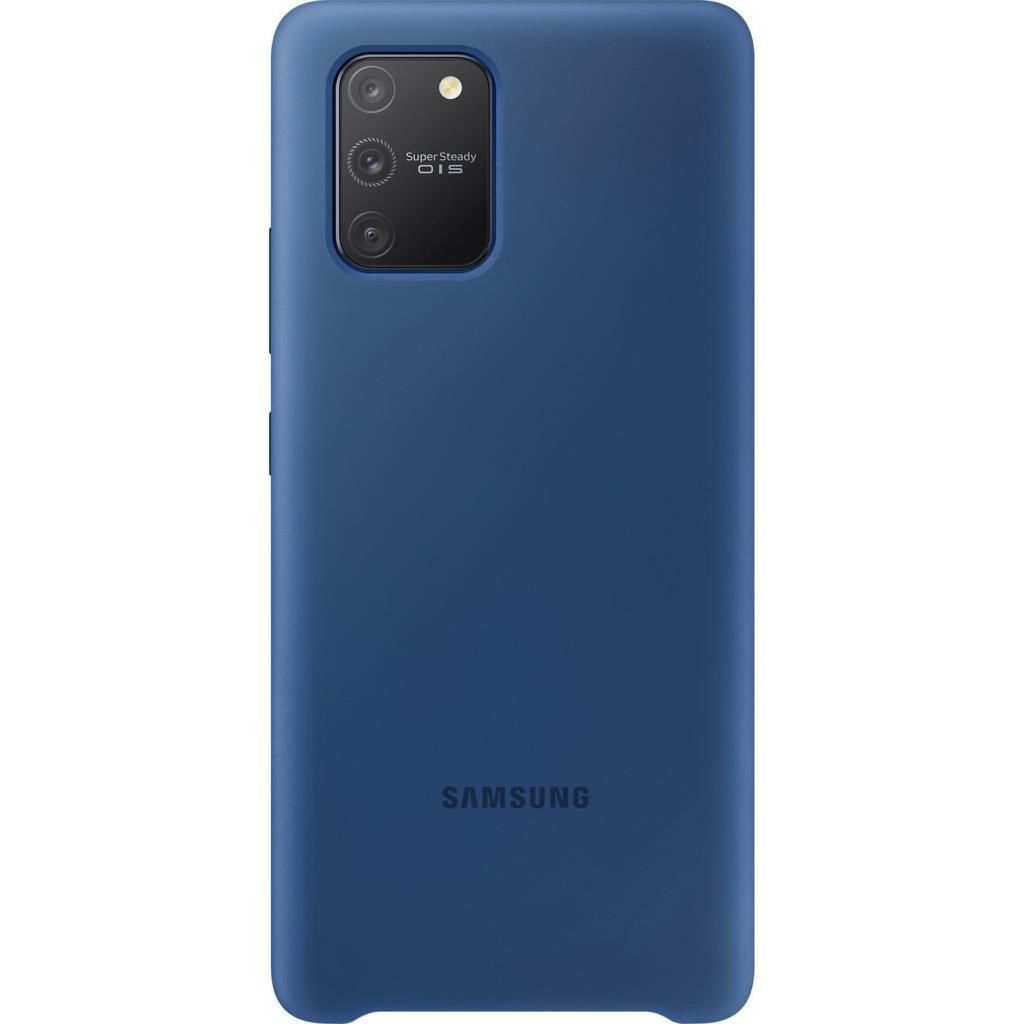 Galaxy S10 Lite ile Uyumlu Silikon Kılıf Mavi EF-PG770TLEGWW