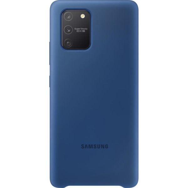 Galaxy S10 Lite ile Uyumlu Silikon Kılıf Mavi EF-PG770TLEGWW