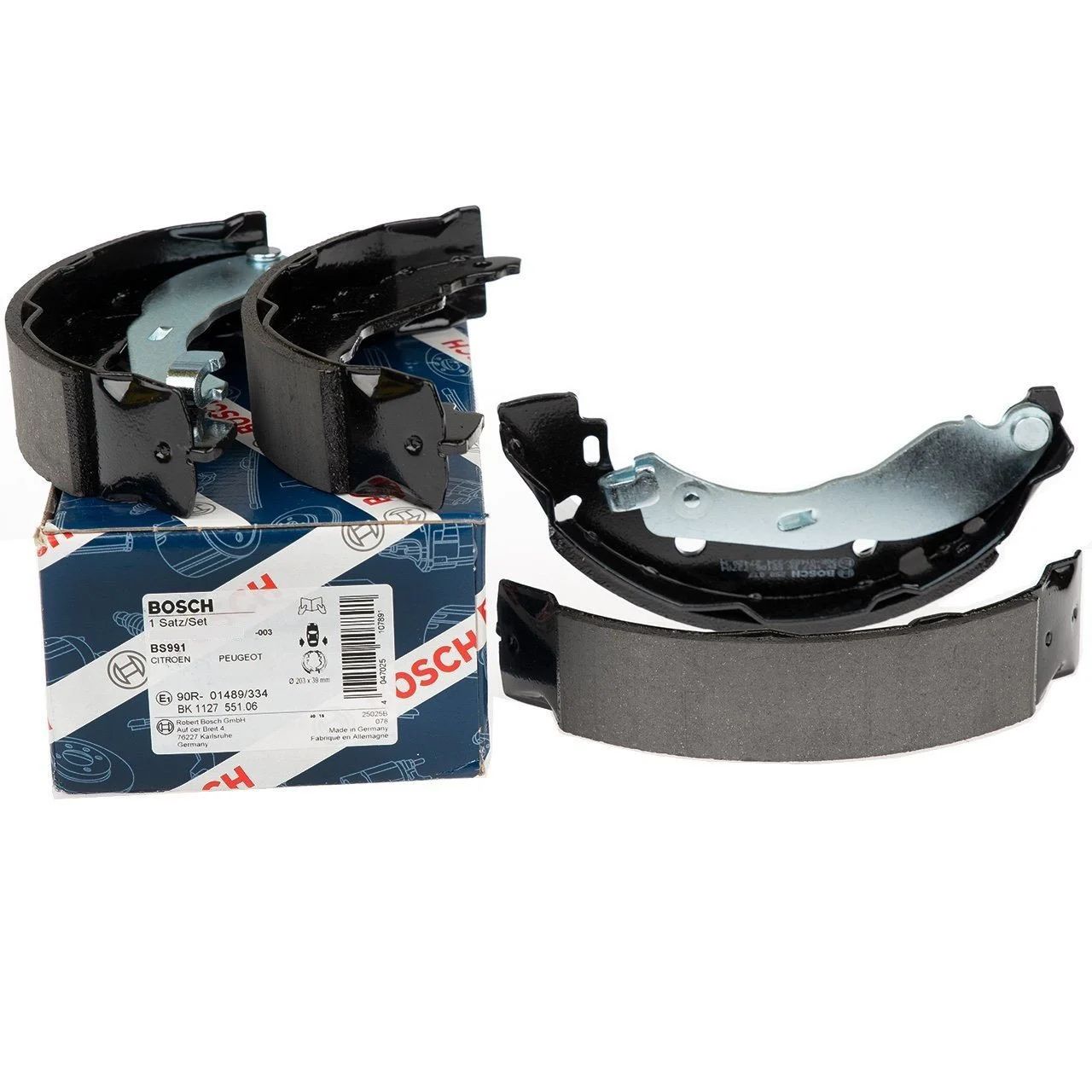 Peugeot 106 1991 - 2002 Rear Brake Pad Set Drum Type Bosch Brand 0986487274