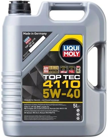 LIQUI MOLY Liquil Moly TopTec 4110 5W-40 Motor Yağı LQM-21479 (5 Litre)