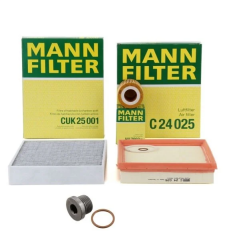 Bmw F20 Kasa 120i Periyodik Bakım Filtre Seti Karter Tapalı Mann Marka HU7003x - C24025 - CUK25001 - 31702 - 31703