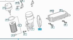 Mercedes W210 Yağ Filtre Kütük Contası Ytt Marka A6421801410