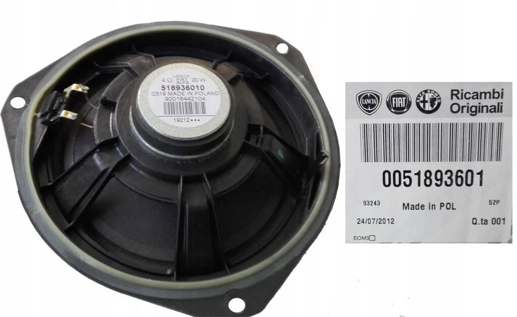 Fiat Egea Ön Kapı Hoparlörü Orjinal Opar 51893601