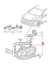 Volkswagen Polo 6 (AW1, BZ1, AE1) Sağ Far WİSCO Marka 2021 > Model Sonrası 2G1941006C
