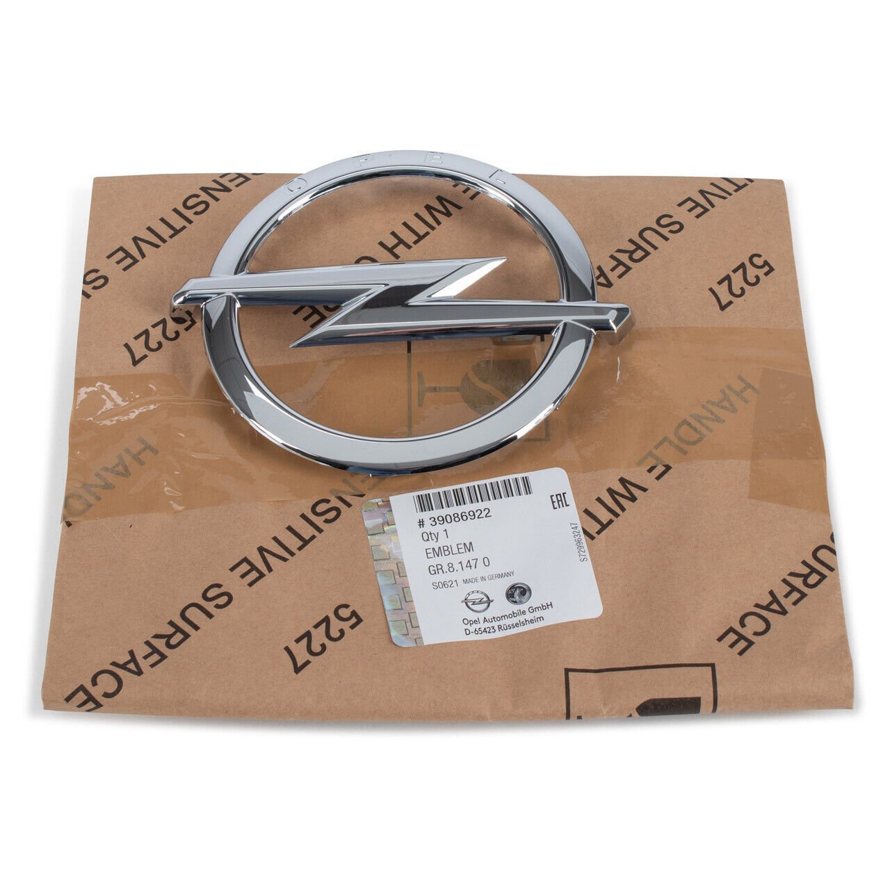 Значок передней решетки Opel Astra K оригинальный продукт 39086922