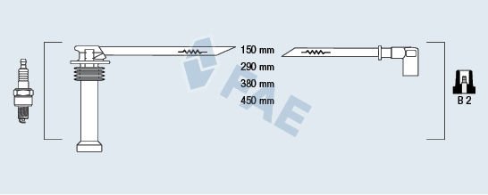 Ford Focus 2012-2016 1.4-1.6 Benzinli Buji Kablo Takımı Fae Marka YS6F12280A1A