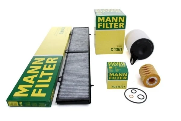 Bmw E90 Kasa 318i Periyodik Bakım Filtre Seti Mann Marka Yağsız CUK8430-HU815-2x-C1370