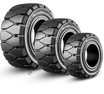 Kinesis 16X6-8 Standart Line Clip Blk Solid Dolgu-Siyah-Segmanlı Forklift Lastiği