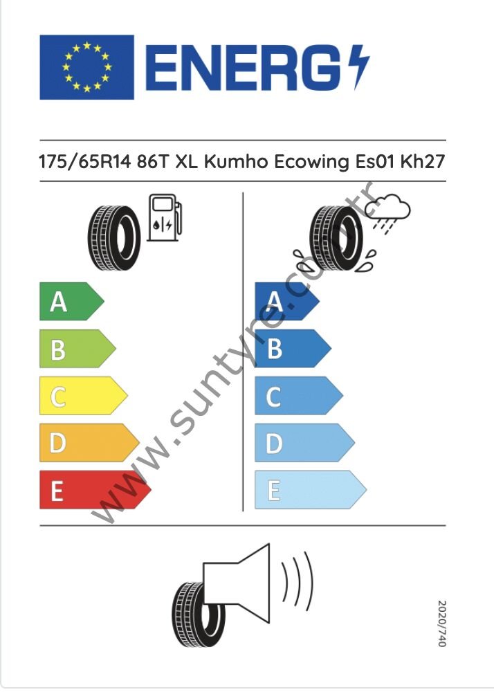 Kumho 175/65R14 86T Xl Kh27 B-B-71 Yaz Oto Lastiği (Üretim Yılı: 2023)