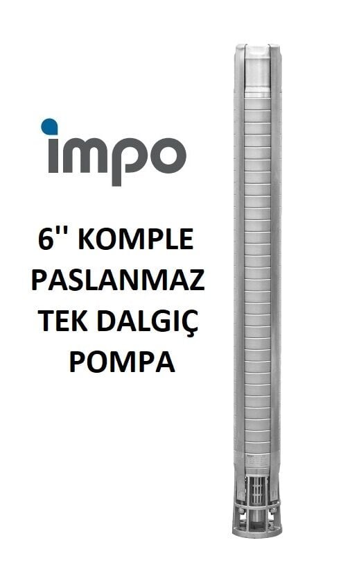 İmpo SS 690/04 - 6'' Paslanmaz Tek Dalgıç Pompa 62 Mss - 20 HP