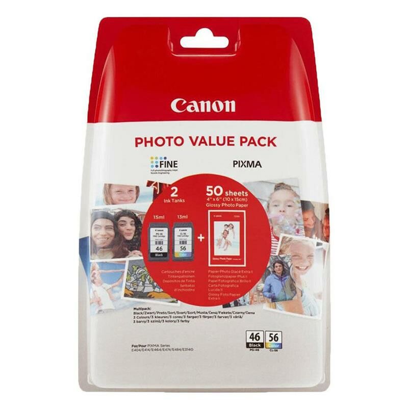 Canon PG-46/CL-56 Mürekkep Kartuş Orj. - Photo Value Pack