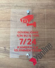 Güvenlik Kamerası Uyarı Levhası