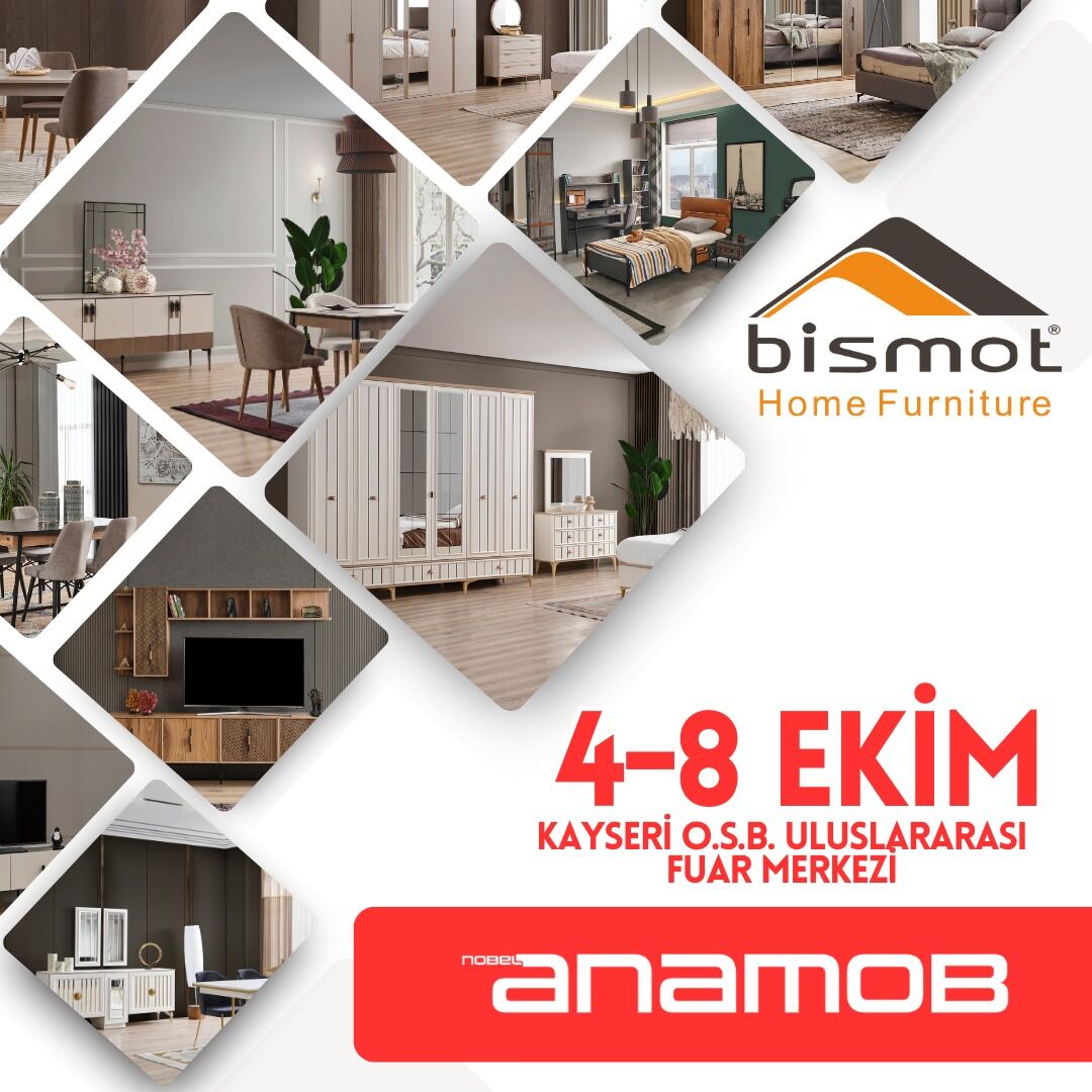 We are at the Nobel Anamob Kayseri Furniture Fair from October 4th to October 8th, 2023