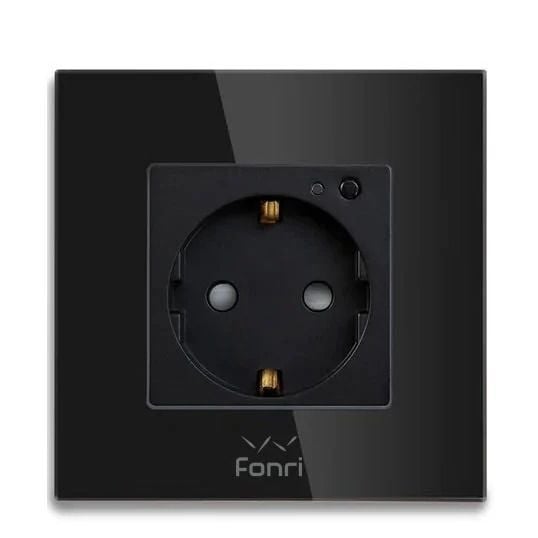 FONRİ WF3-EL3-0401-04 WIFI AKILLI DUVAR PRİZİ SİYAH