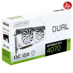 ASUS DUAL-RTX4070-O12G-WHITE RTX4070 12GB GDDR6X 192Bit 3xDP/1xHDMI PCI-E 4.0