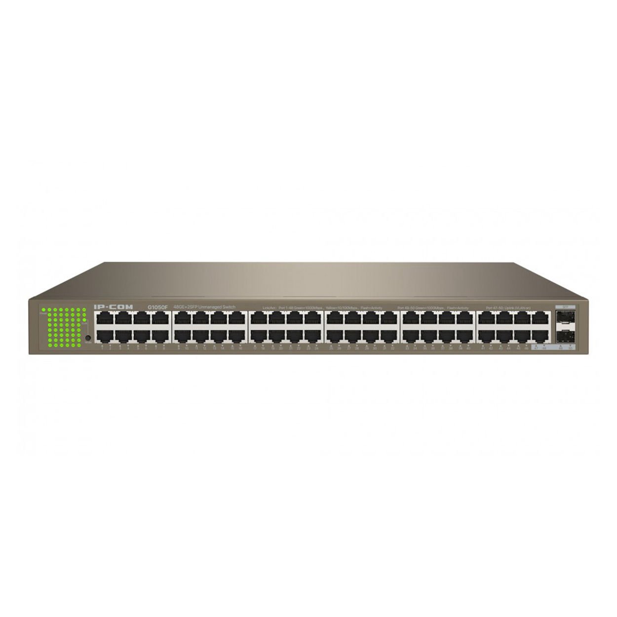 IP-COM IP-G1050F 48 PORT 10/100/1000 2 X SFP YONETILEMEZ RACK MOUNT SWITCH METAL KASA