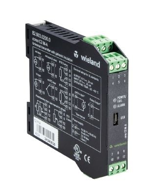 WİELAND ELEKTRİK 82.003.0200.0 0-4-20mA,0-5V,0-10V,1-5V,2-10 Vçıkış J,K,R,S,T,B,E,NTC; Pt100,Pt500,Pt1000