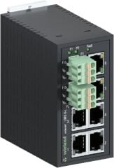 WİELAND ELEKTRİK 83.040.0000.1 IP switch 6 x RJ45 10/100 Mbit/s Fast Ethernet_2 Power Redundant (9-30V DC giriş)