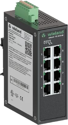 WİELAND ELEKTRİK 83.040.1500.0 Managed IP switch 8 x RJ45 10/100 Mbit/s Fast Ethernet_(9-48V DC giriş)_Ethernet IP