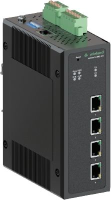 WİELAND ELEKTRİK 83.040.0300.0 Managed IP switch 4 x RJ45 10/100/1000 Mbit/s Giga Ethernet_Profinet v2 Class B_GSDML_Uzak Yönetim Desteği
