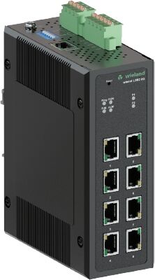 WİELAND ELEKTRİK 83.040.0310.0 Managed IP switch 8 x RJ45 10/100/1000 Mbit/s Giga Ethernet_Profinet v2 Class B_GSDML_Uzak Yönetim Desteği