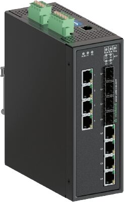 WİELAND ELEKTRİK 83.040.0211.0 Managed IP switch 8 x RJ45 10/100/1000 Mbit/s Gigabit Ethernet_4 x PoE-Port_4 x Gigabit SFP Slot Profinet v2 Class B_GSDML