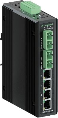 WİELAND ELEKTRİK 83.040.1252.0 IP switch 4 x RJ45 10/100 Mbit/s Fast Ethernet_2 Port Multi-Mode Fiber Optik Bağlantı(SC socket)_2 Power Redundant