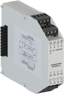 WİELAND ELEKTRİK R1.190.1050.0 SP-DIO84-K-A4 Giriş - 4 Çıkış - 4 G/Ç Standart Ek Modül / Vidalı Bağ.