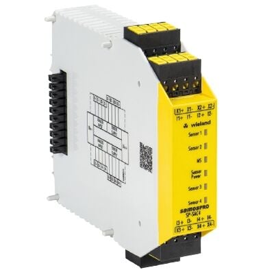 WİELAND ELEKTRİK R1.190.1640.0 SP-SAC4-C4 Safety Analog 0/4-20mA 16 Bit Giriş Modülü / Push-in Bağ.