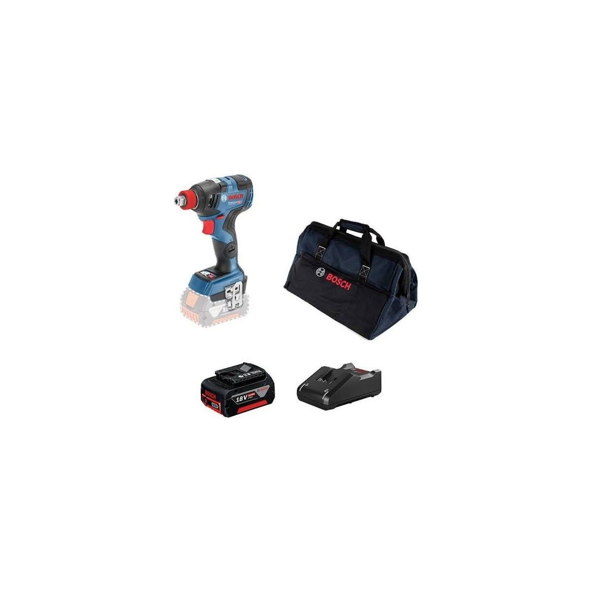 Akülü Darbeli Somun Sıkma Gdx 18V-200 C + 1 X4 Ah Akü + Şarj Aleti + Çanta