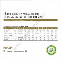 HEXON Hidrolik Sistem Yağı 46 - 14 Kg (16 Lt)