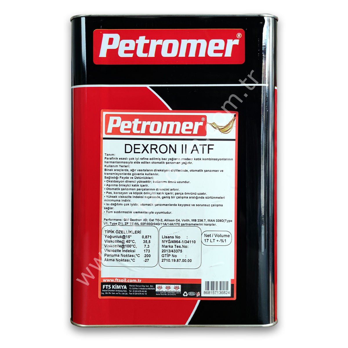 Petromer Atf Dexron II Otomatik Şanzıman Yağı - 17 LT