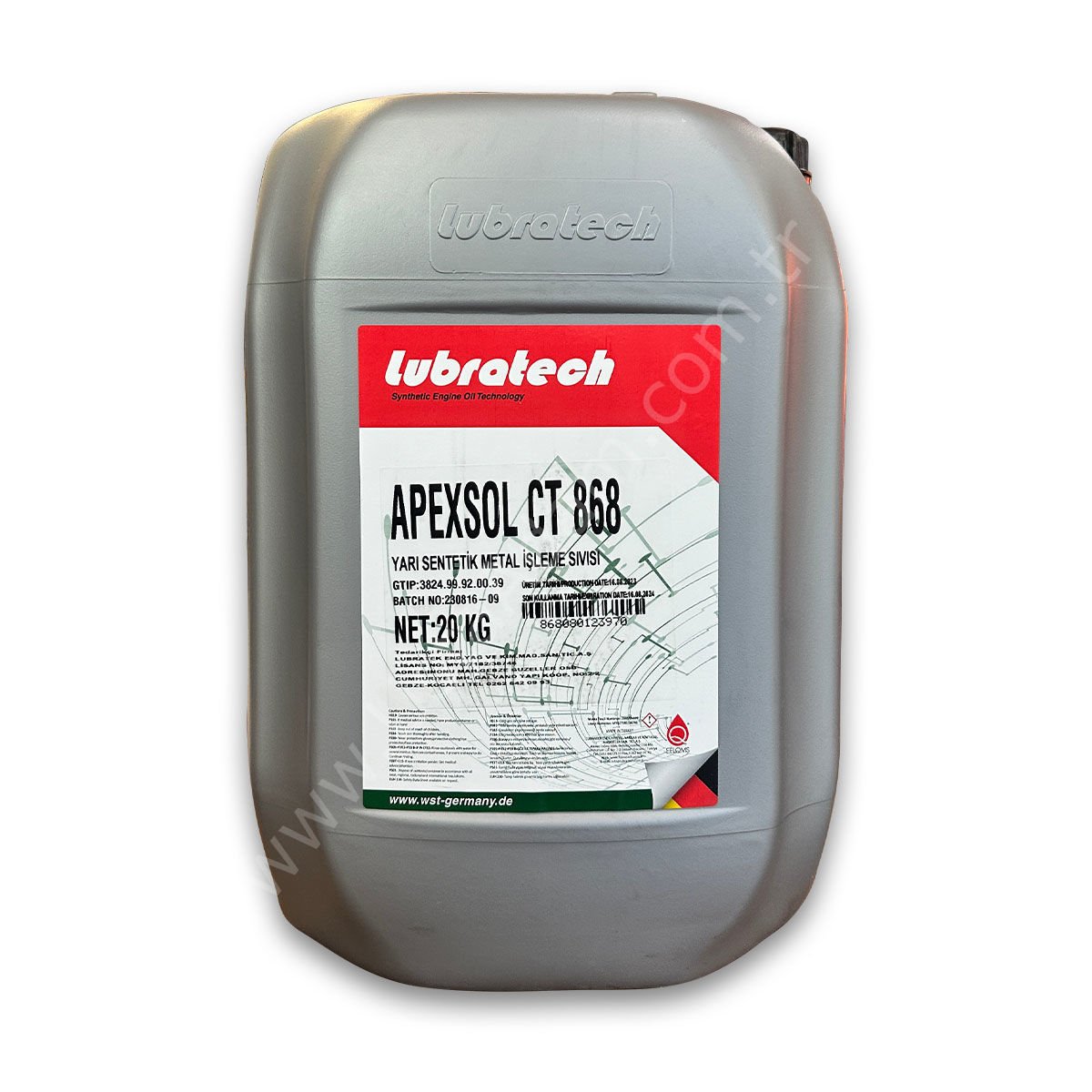 Lubratech Apexsol CT 868 - Yarı Sentetik Metal İşleme Sıvısı - 20 Kg