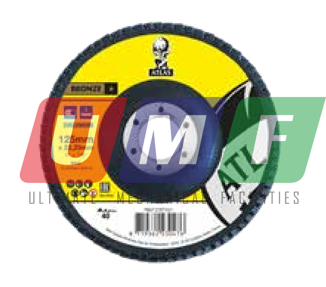 Atlas Zirkonyum Paslanmaz Metal Flap Disk 80 Kum 115x22,23