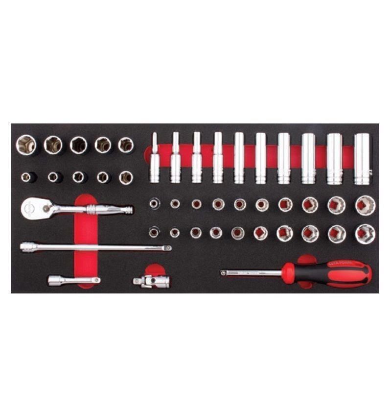 Ceta Form 60 Parça 1/4'' Lokma Takımı /Metrik - SAE