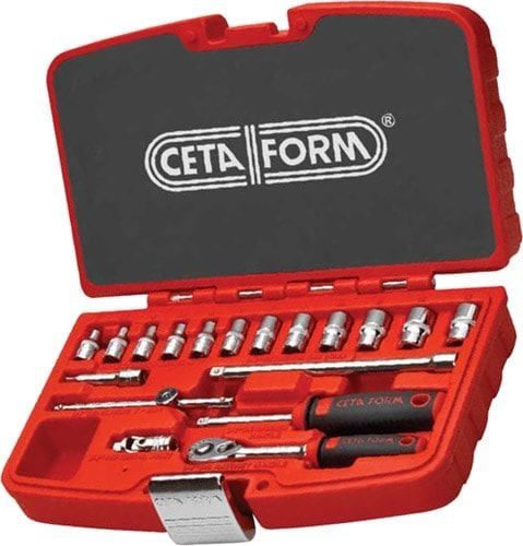 Ceta Form 18 Parça 1/2'' 6 Köşe Lokma Takımı