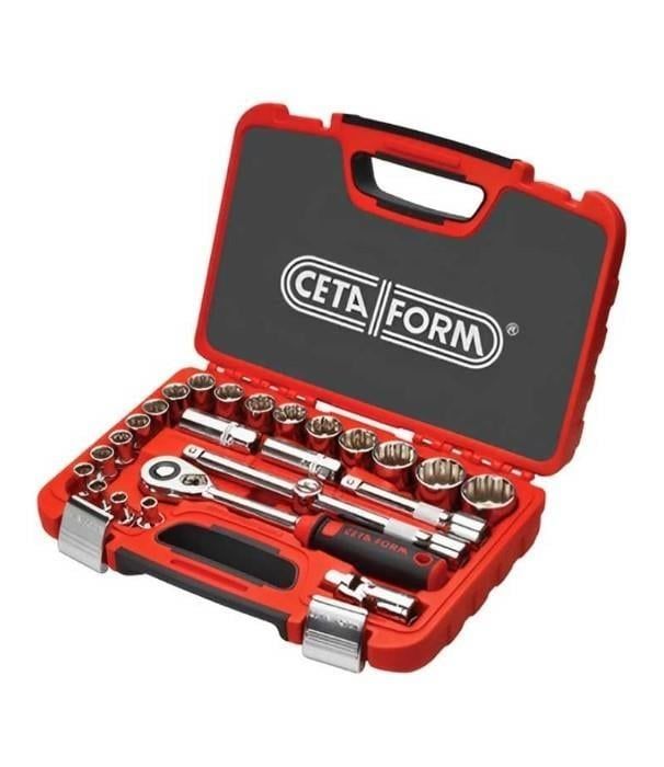 Ceta Form 25 Parça 1/2'' 12 Köşe (Yıldız) Lokma Takımı