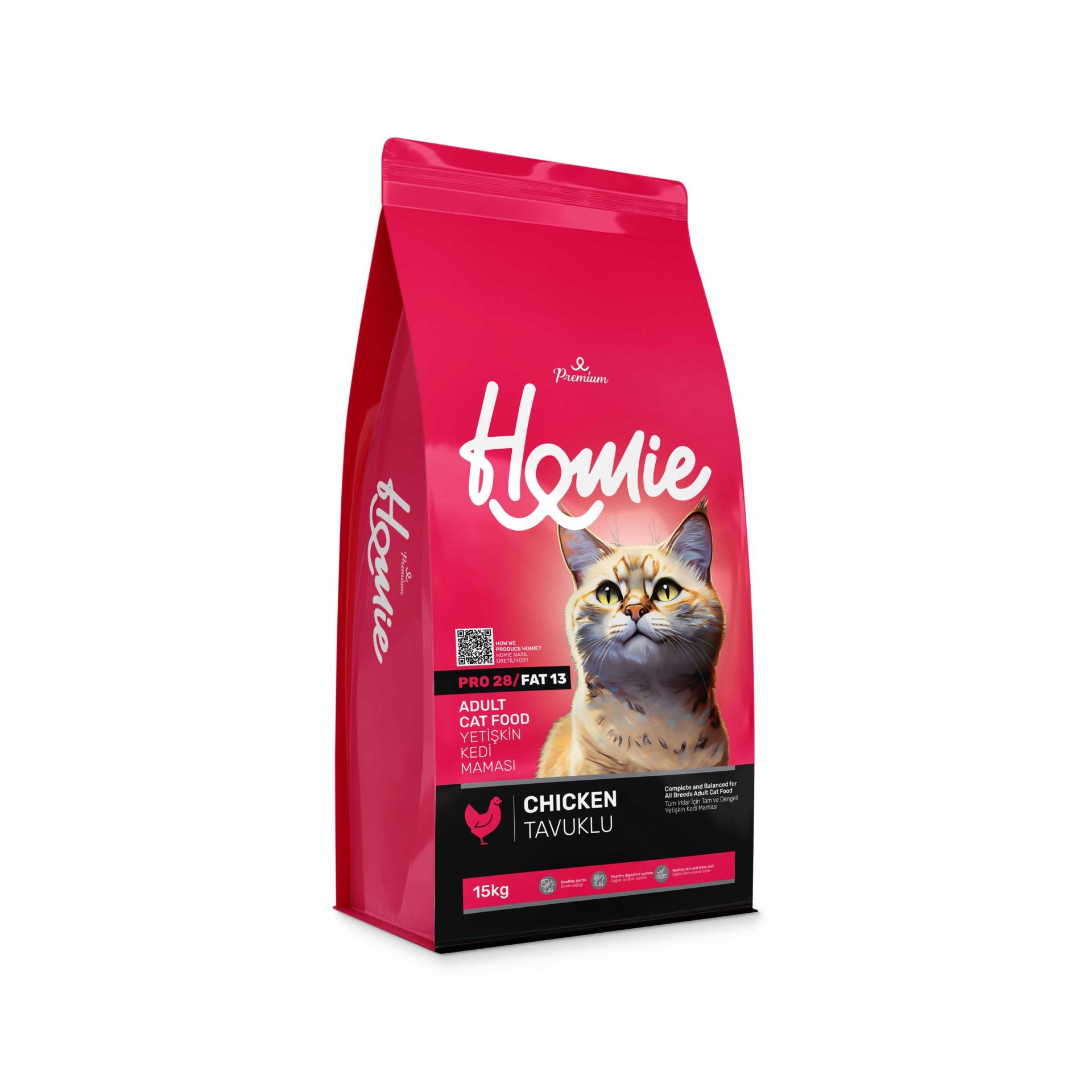 Homie Premium Tavuk Etli Yetişkin Kedi Maması 15 kg